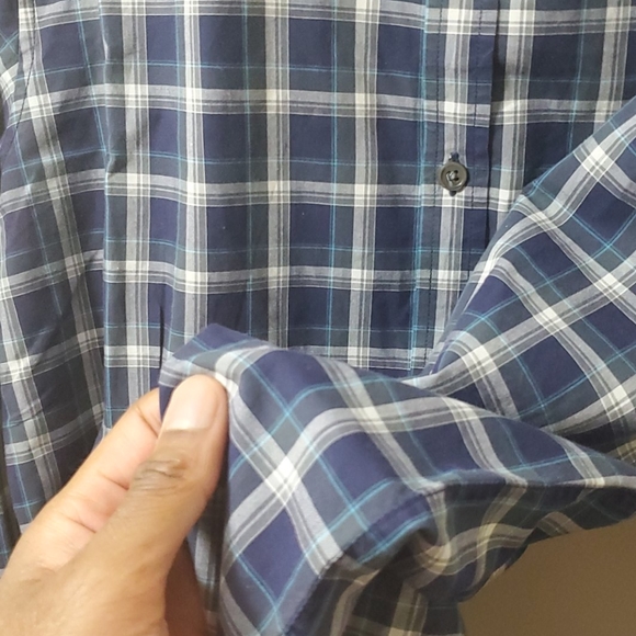 Luxury Theory mens checkered shirt slim fit size m - Picture 3 of 6